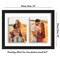 Americanflat Floating Collage Frame - Displays Two Photos with Floating Effect - Shatter Resistant Glass - Hanging Hardware for Horizontal or Verticle Display